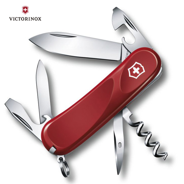 Victorinox Swiss Army Knife Delemon Series New Generation 2.3803.E Red Multifunctional Folding Knife ຕົ້ນສະບັບຂອງແທ້