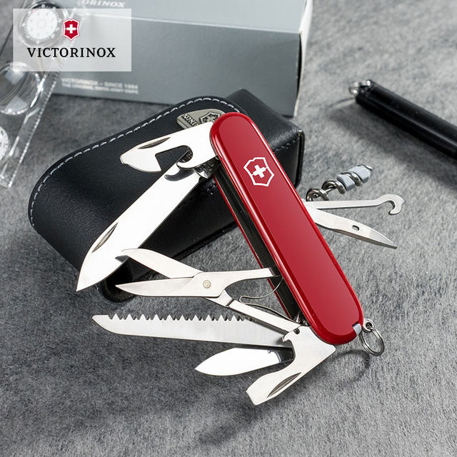 Victorinox Swiss Army Knife Original Authentic 91MM Traveler Set 1.8726 Multifunctional Knife Folding Knife