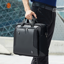 Mens business briefcase large capacity 15 6 inch computer bag handbag shoulder messenger bag official bag custom