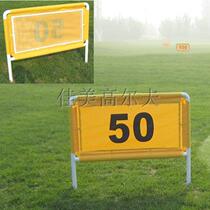Golf distance card yardage card Golf steel rack Digital card Digital number Bullseye cloth course yardage pile