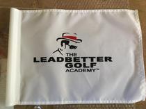 Large solid color green flag golf green flag course supplies sewn plastic tube flag printing LOGO advertising flag