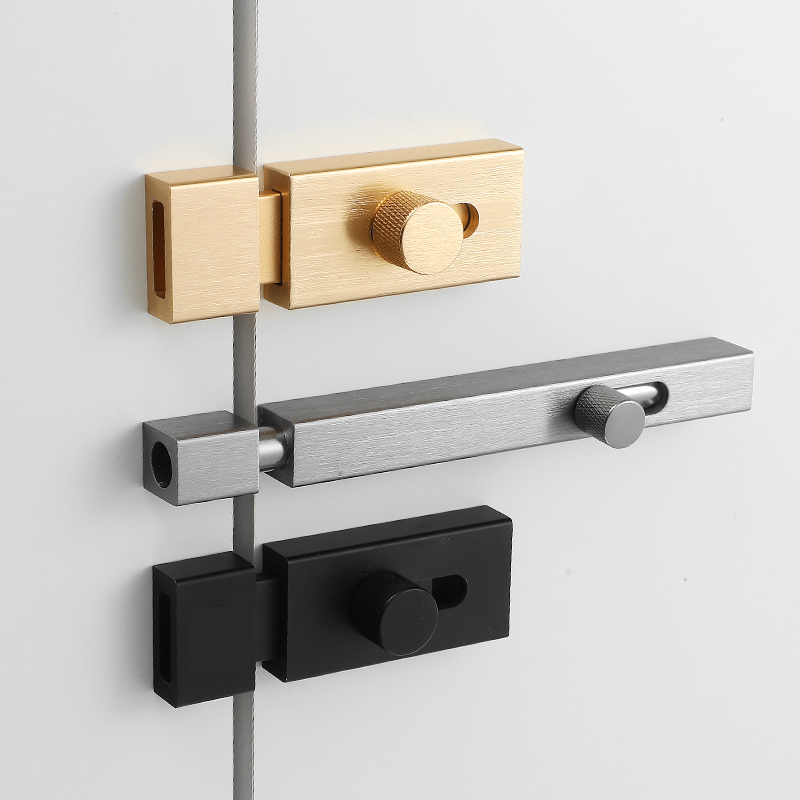 2022 new aluminum alloy door buckle door bolt anti-theft door lock buckle door bolt bathroom thickened wooden door pin