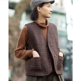 NS226 Работающая одежда Традиционная лошадь похожа на бумагу -популярная индивидуальность личность личности британский стиль толстый цветок шерстяной шерстяной жилет.