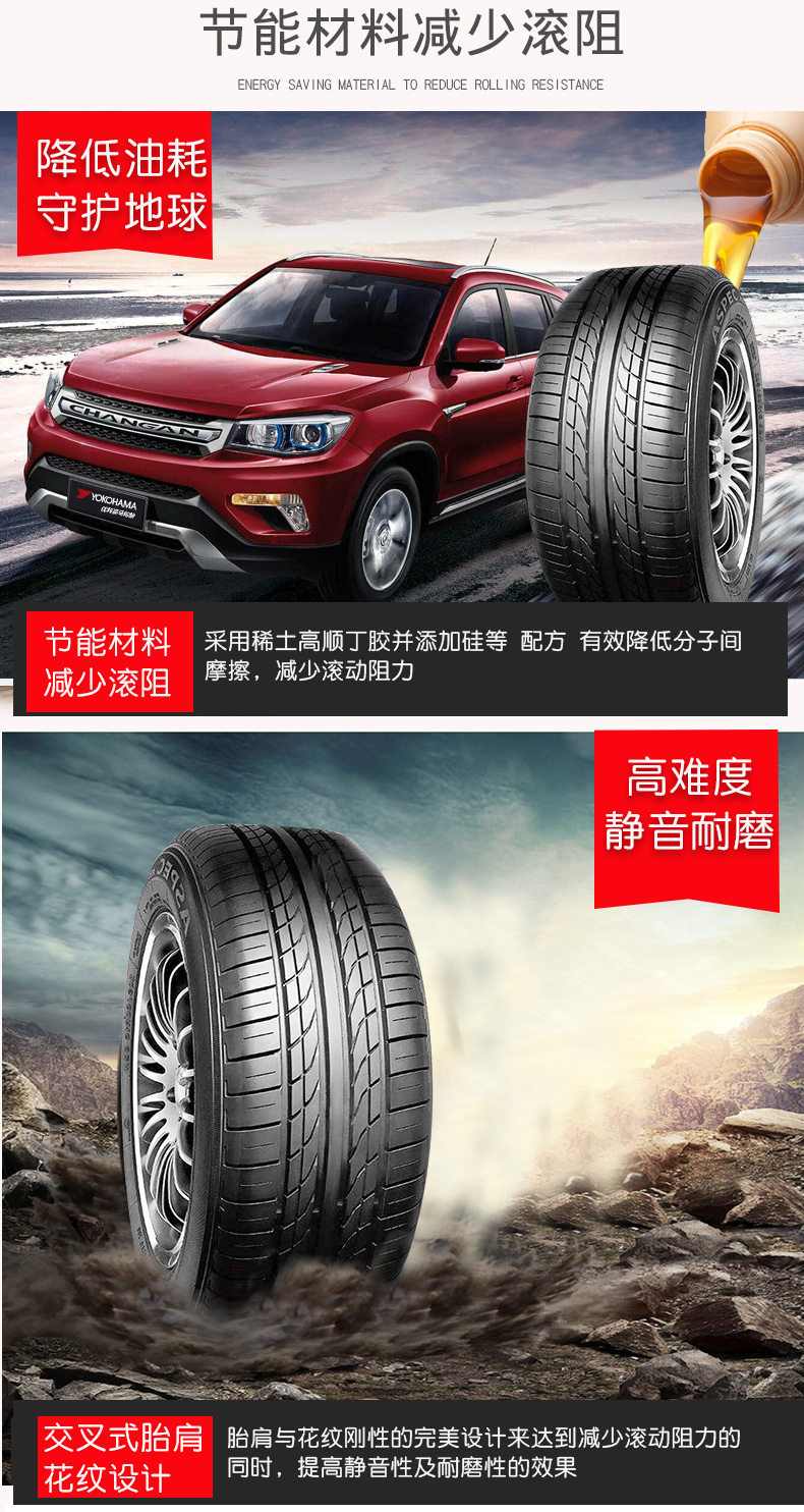 Lốp xe Yokohama Yokohama 195 / 65R15 91H A380 cho Tianyu SX4 Accord Yokohama - Lốp xe lốp xe ô tô honda civic
