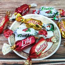 Imported Russian chocolate sandwich fruit candy 250g casual snacks happy candy full