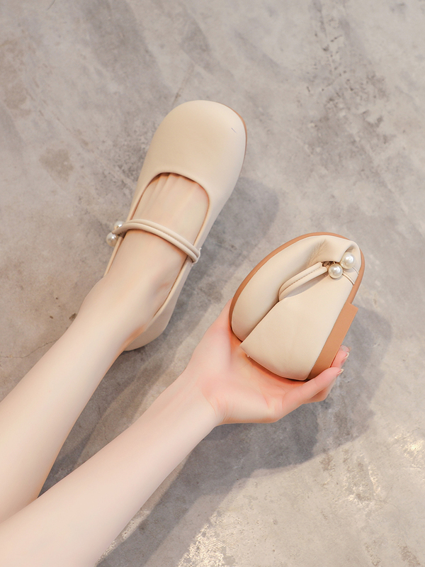 Sheepskin Version ~ Soft Leather Soft Sole 2026 Spring and Autumn Loafers Mary Jane French Style Slip-On Shoes Antique Style Shoes to Match Cheongsam