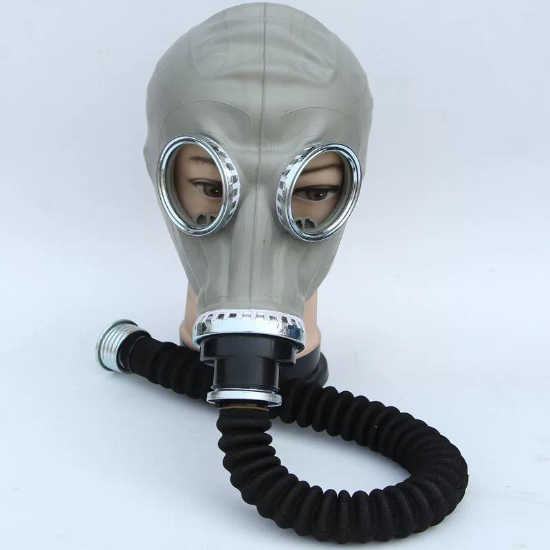 Rubber gas mask