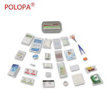 Silver metal texture EVA family emergency kit outdoor travel portable emergency medicine storage bag YJ03 package