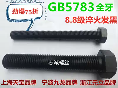 Special price 8 Grade 8 high strength full threaded hexagon screw bolt M16M20M24 1 120 30 40 50
