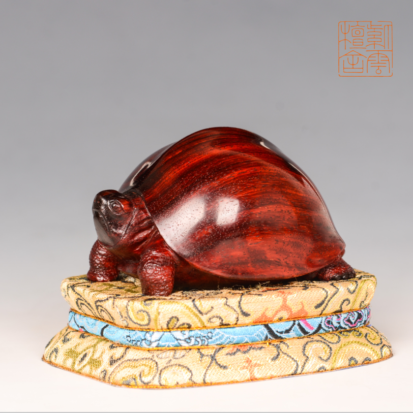 Purple Clouds Sandalwood India Small Leaf Purple Sandalwood Stock Pure Hand Fine Craftsman Sculpted Tortoise Handlebar Fitting Pendulum Pieces Already Please Customizable-Taobao