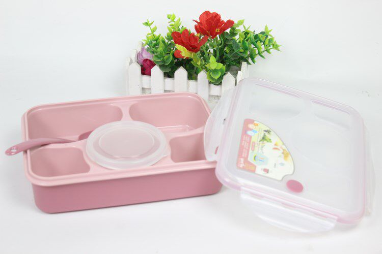 Lunch Box Lunch Box with Soup Microwave Oven Heating 5 G Insulated Lunch Box Square Sealed Day Style Lunchbox