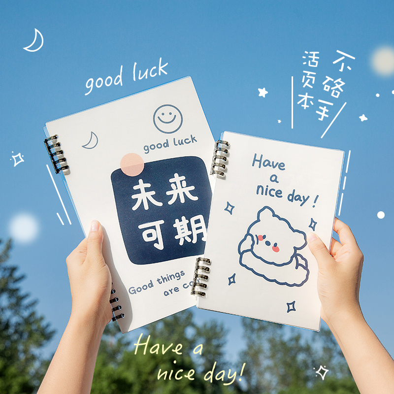 Three years and two classes without hand loose-leaf notebook b5 detachable shell cute simple ins wind notepad