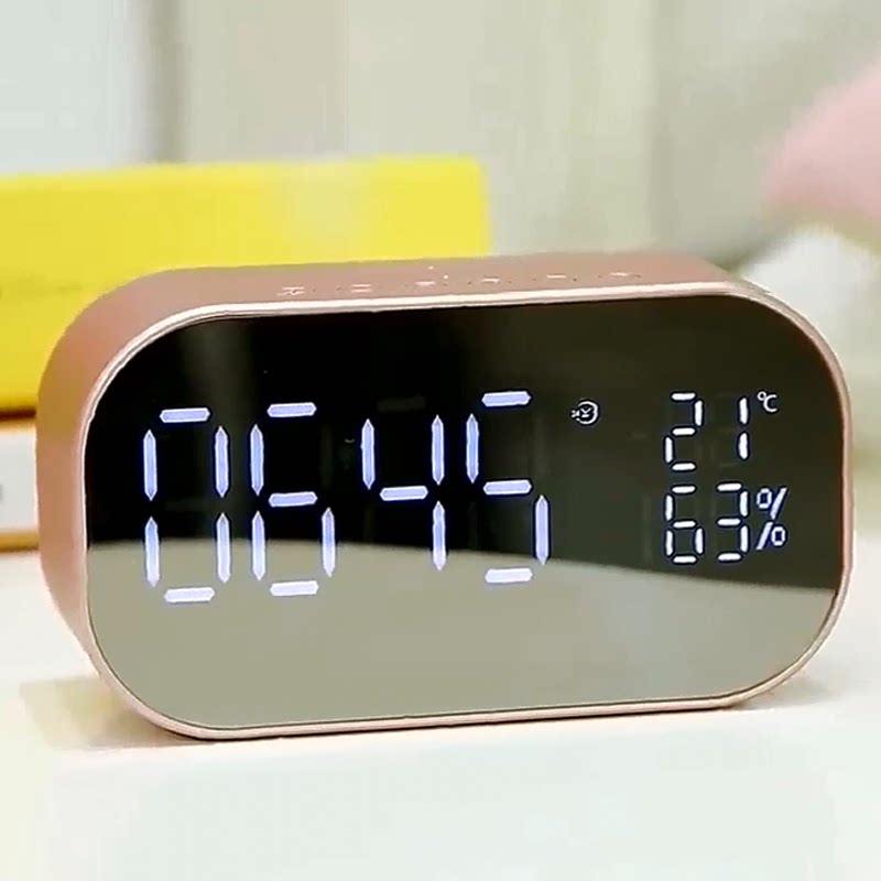 Bluetooth multifunction speaker radio alarm clock Mini Upan mobile phone collection intelligent broadcasting wireless sound female