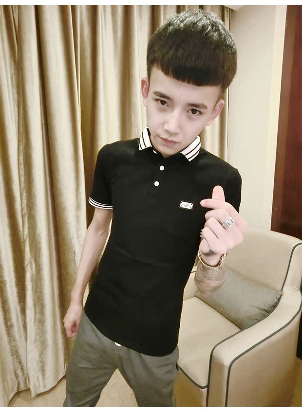 Người đàn ông tay đỏ nhanh nhẹn Zhao Zhongge với mùa hè mới áo sơ mi POLO áo sơ mi ngắn tay áo sơ mi POLO nam mỏng của Hàn Quốc áo polo ralph lauren