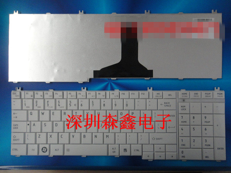 New Toshiba American Grand C650 C650 C655 C655 L655 L670 L670 L675 white Keyboard-Taobao