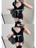YoungGirlDay чистое желание, милая девушка, сексуальная футболка с v-образным вырезом, тонкий галстук, галстук-бабочка, футболка с короткими рукавами, топ