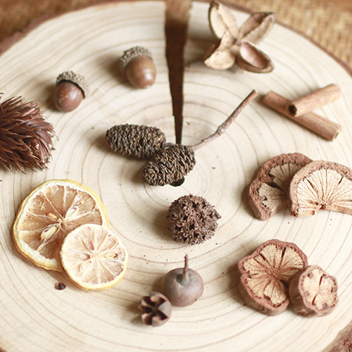 Rattan circle diy natural decorative fruit kindergarten handwork dried flower dried fruit branch material pine cone gift box