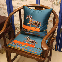 Red Wood Sofa Cushion Chinese Style Dining Chair Solid Wood Furniture Lap Chair Taiki Chair Official Hat Chair Mat Chair Cushion Chair Cushion Tea Chair