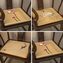 Chinese Red Wood Sofa Cushions Vintage Furniture Chair Circle Chair too Division Official Hat Chair Cushions Non-slip Tea Chair Cushion Customised