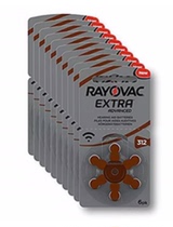 Rayovac Hearing Aid Battery Size 312 (60 Batteries)