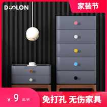 Childrens handle modern minimalist drawers single-hole small handle cabinet door wardrobe free of punch and stick bookcase shoe cabinet