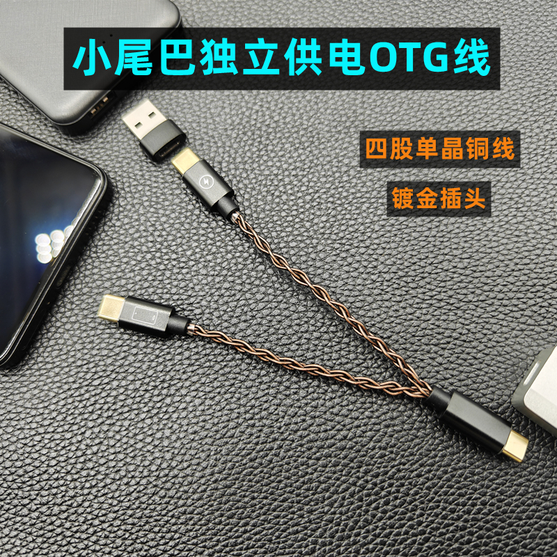 Musiwing Decoding Small Tail Independent Power Cable Type-C Power Supply Cable Audio Cable Comparable to Aibasuo Cb19