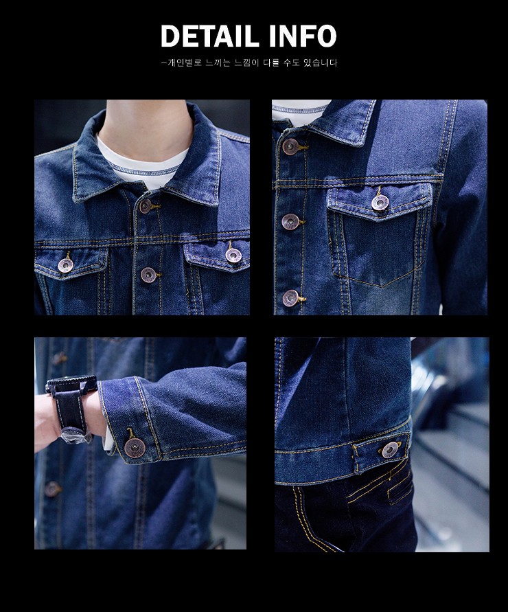 Mùa xuân của Nam Giới Cá Tính Denim Jacket Đẹp Trai Lỗ Áo Khoác Sinh Viên Retro Hàn Quốc Denim Mỏng Tops Xu Hướng