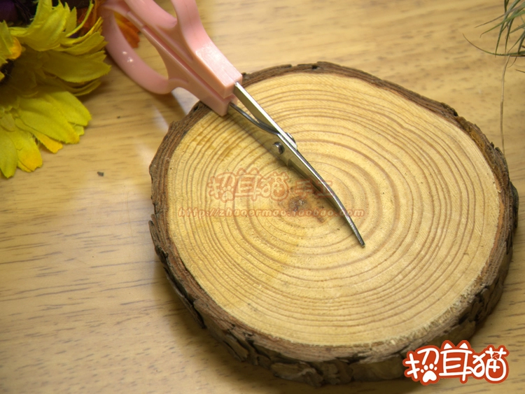 [Strokes] mèo tai len cảm thấy trêu đùa cụ DIY khuỷu tay cong kéo mỏ kéo nhỏ để xoăn cứng - Công cụ & vật liệu may DIY