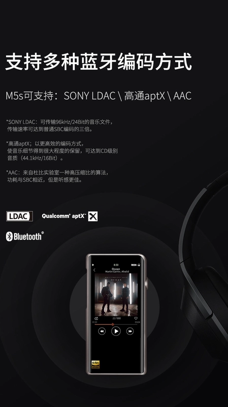 Mountain Spirit m5s player Âm nhạc không mất dữ liệu xe hơi di động thẻ chạy Bluetooth HD Walkman MP3 - Máy nghe nhạc mp3