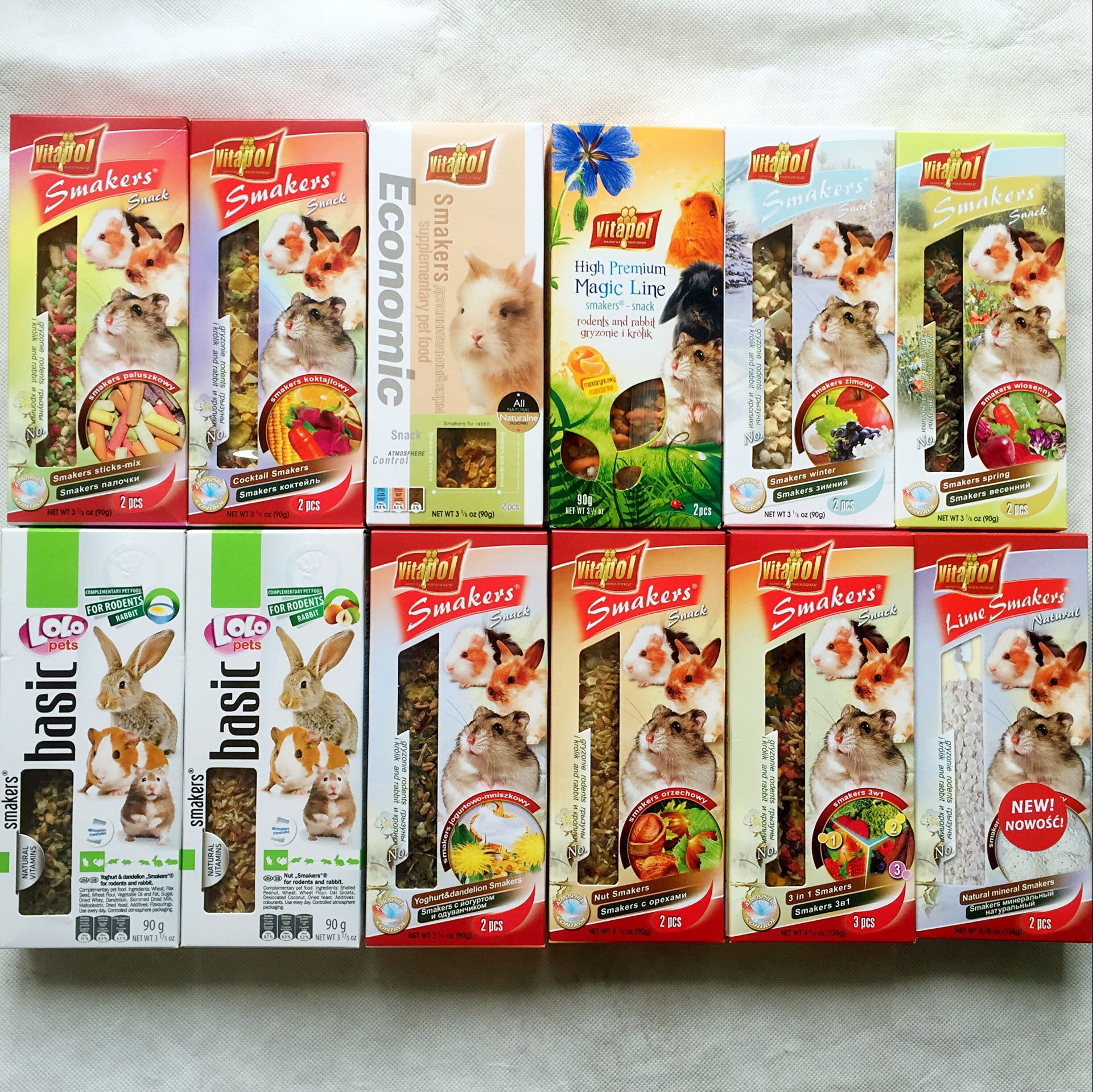 3 servings of Vitapol Vitabao snack molar stick Hamster rabbit chinchilla guinea pig squirrel bear cub