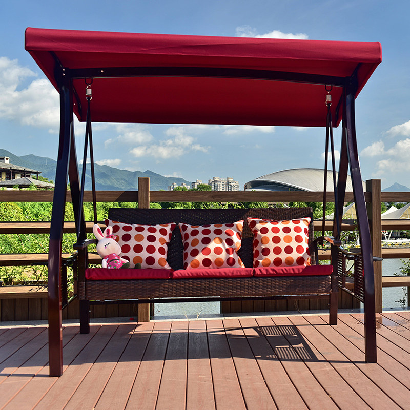 Outdoor Swing Set Benches Chair Adults Double Balcony Hammock Bed Iron Art Courtyard Swing swing Chair Cradle Chair Outdoor Rocking Chair