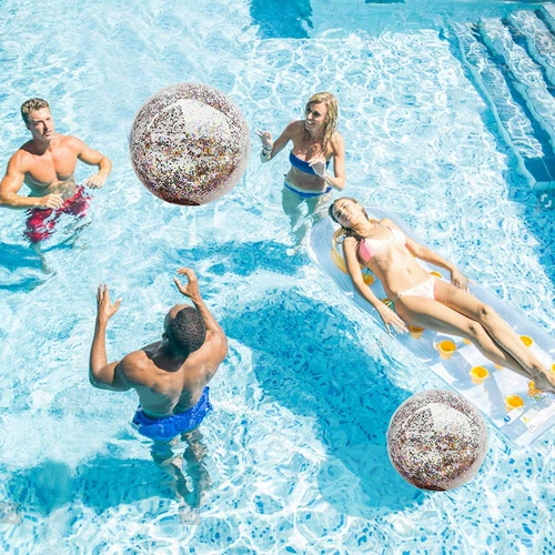 Пляжный надувной водный мяч для водного поло для плавания, волейбольная морская игрушка для игр в воде, раннее развитие