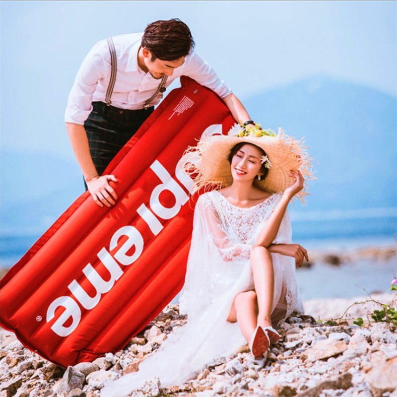 Floating pad floating floating floating bed floating exhaust inflatable swimming pool background decoration ornament ins wind photo props