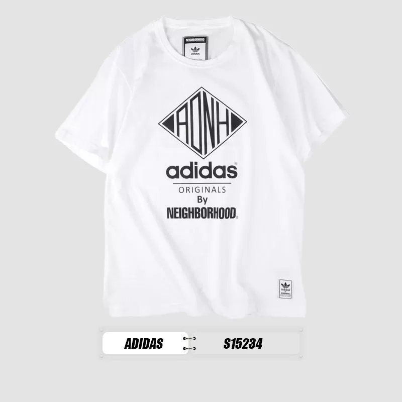 Распродажа Special Hui Adidas X NBHD совместная повседневная спортивная мужская хлопковая футболка S15231-S15232