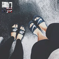 Cửa giày NIKE BENASSI SWOOSH JDI dép thể thao màu đen và trắng đôi mẫu 343880 312618 dép quai hậu nữ đẹp