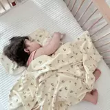 Детское одеяло для новорожденных, трикотажная двухэтажная хлопковая тонкая коляска на четыре сезона