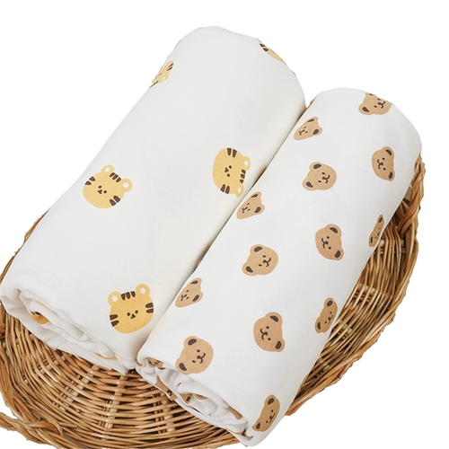 Хлопковое трикотажное тонкое одеяло для новорожденных для младенца