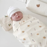 Хлопковое одеяло для новорожденных для младенца, детская хлопковая гигиеническая прокладка, 0-12 мес.