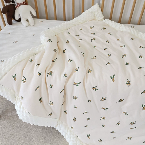 Детское хлопковое одеяло для новорожденных, увеличенная толщина