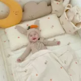 Детская хлопковая подушка, детский съёмный противоударный бортик для детского сада, защита головы