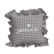 Квадратная подушка с серой сеткой