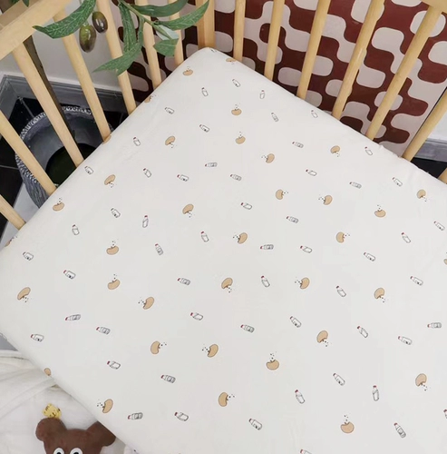 Хлопковая детская простыня для новорожденных, кроватка, хлопковое покрывало, детский трикотажный матрас, делается под заказ