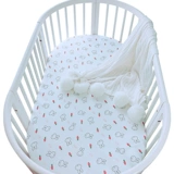 Хлопковая детская простыня для новорожденных, кроватка, хлопковое покрывало, детский трикотажный матрас, делается под заказ