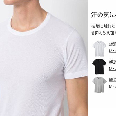 Comfortable 2-Pack Men's Crew Neck/V-Neck Short-Sleeve T-Shirts, Seamless Jersey Cotton Undershirts, Pure Cotton Sweatshirts