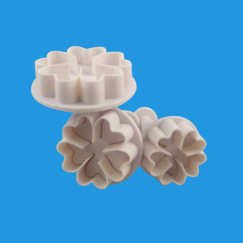 3 mảnh tình yêu năm cánh hoa mùa xuân khuôn bánh quy mùa xuân dập nổi khuôn ép khuôn đường hoa stamper - Tự làm khuôn nướng khuôn làm bánh hình thú