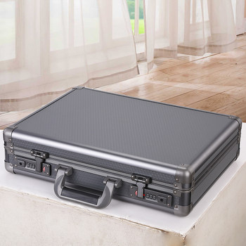 Portable Password Box, Hard Business Negotiation Document Safe, Film and Television Money Box, Archive Document Storage Aluminum Box