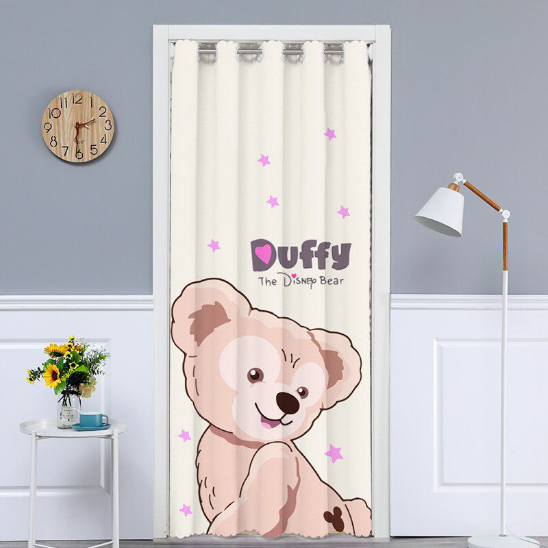 Door curtain Summer home Free to punch wind-proof air conditioning Air conditioning Air Conditioning Cute bedroom Kitchen Cartoon Door Curtain Partition Window