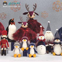 British jellycat Christmas limited doll elk Penguin owl Santa Elven stuffed doll