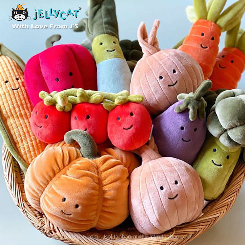 Pleasant Vegetable Short Suede Soft Paparazzi British Jellycat Eggplant Cabbage Carrapin Tomato Doll