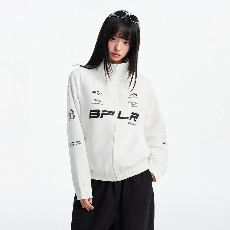 Bipolar Racing Style Sports Jacket Casual Jacket for Men and Women Loose Street Sports Cool Short Top Autumn